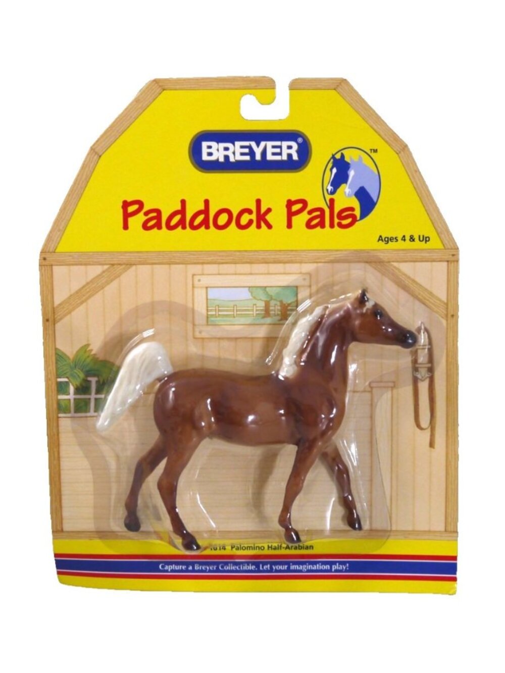 Breyer Paddock Pals 1614 Palomino Half Arabian horse 6" long New, package damage
